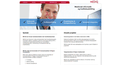Desktop Screenshot of mediq.dk